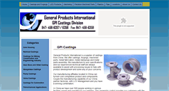 Desktop Screenshot of gpicastings.com