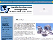 Tablet Screenshot of gpicastings.com